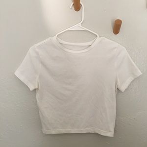 White crop top